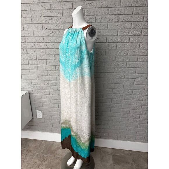 Chico’s Women Bahama Breeze Ombré Faux Leather Maxi Dress Size 0 (4) - Picture 3 of 14